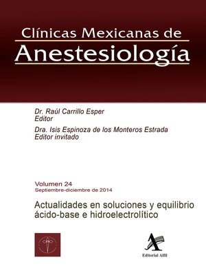 cover image of Actualidades en soluciones y equilibrio ácido-base e hidroelectrolítico